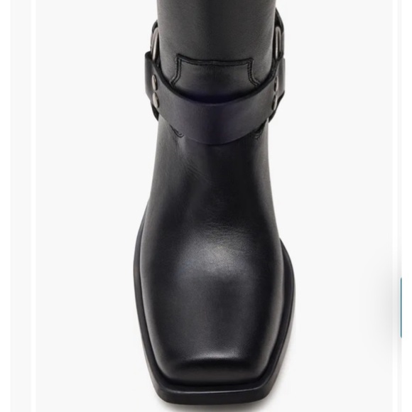 ◼️Steve Madden◼️Women’s Ruskin Engineer Black Heeled Boots  NWT - Picture 4 of 12